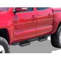 2005-2022 TOYOTA TACOMA DOUBLE CAB SIDE DROP STEPS RUNNING BOARDS PAIR BLACK