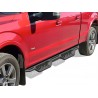 2015-2022 FORD F150 17-22 F250/350 CREW CAB SIDE DROP STEPS RUNNING BOARDS PAIR BLACK