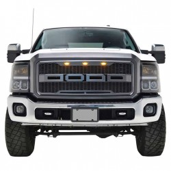 Ford F250/350 SUPER DUTY GRILLE WITH LED AMBER DRL LIGHTS