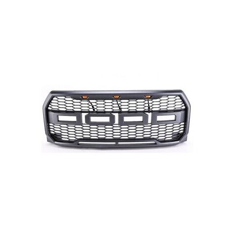 2009-2014 FORD F150 RAPTOR STYLE GRILLE WITH LIGHTS DRL