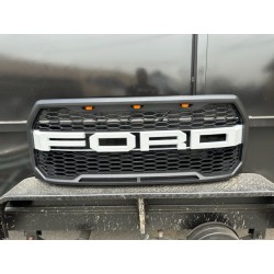 2015-2017 FORD F150 GRILLE WITH CUSTOM WHITE  LETTERS WITH LED AMBER LIGHTS