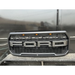2015-2017 FORD F150 GRILLE WITH CUSTOM GREY LETTERS WITH LED AMBER