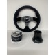 POLARIS RZR CAN AM STEERING WHEEL PACKAGE BLACK RED STITCHING SUEDE