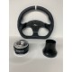 UTV POLARIS RZR /CAN AM STEERING WHEEL PACKAGE D SHAPE STEERING WHEEL WHITE STRIPE