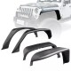 Jeep Wrangler Jk 2007-2017 Stubby fenders set of 4