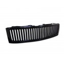 Black  Vertical 2007-10 Chevy Silverado Grille Replacement Shell