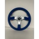 UNIVERSAL BLUE SUEDE STEERIING WHEEL 14"6 HOLE