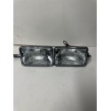 LED OE STYLE 4X6 GLASS CONVERSION HEADLIGHTS SQUARE PAIR HIGH LOW BEAM
