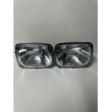 UNIVERSAL 7X6 OE GLASS LED HIGH LOW CONVERSION HEADLIGHTS 45/65 W PAIR