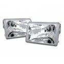 Angel Eye Projector Chrome /Clear 1993 - 1998 Jeep Grand Cherokee Headlamps