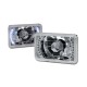 Led White 4X6 Rectangular Universal Conversion Headlamps Pair