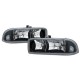 Black /Housing Diamond Headlamps 1998 - 2004 Chevy S-10