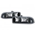 Black /Housing Diamond Headlamps 1998 - 2004 Chevy S-10