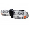 1 pc  Headlamps Dodge Dakota /Durango 1997 - 2004 Chrome/Amber