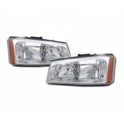 Diamond Headlamps 2003 - 2006 Chevy Silverado /Avalanche No Body Cladding