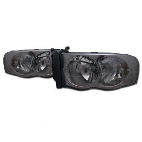 Smoke Diamond Headlamps 2002 - 2008 Dodge Ram 1500 /2500 Pick Up