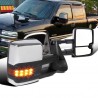 New 2015 style Chevy Silverado 1999-2002 chrome Towing Mirrors Power heated with led turn signals and led white reverse lights