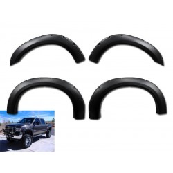 Pocket Style Smooth with Rivets Fender Flares 1999-2007 Ford F 250 350 450