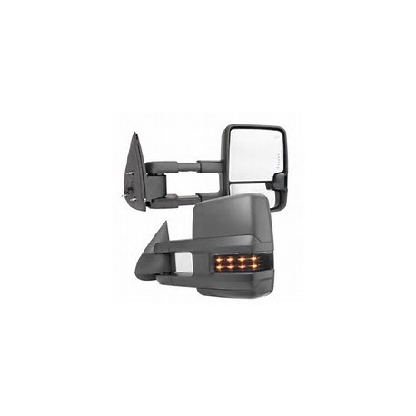 2015 Style chevy silverado 2003-2006 power heated towing mirrors with leds smoke turn signals and white reverse lights