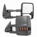 2015 Style chevy silverado 2003-2006 power heated towing mirrors with leds smoke turn signals and white reverse lights