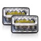 Universal 4x6 Led DRL Headlights Pair