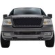 2004-2008 Ford F 150 Glossy Black Riveted Style stainless Mesh Grille Replacement