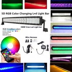 Led Lightbar 50' 288 Watts RGB Multicolor Blue Tooth Anroid I phone