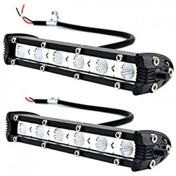 Trucktek ultra Slim Cree Led 6"LED Lights Bars 18 watts pair