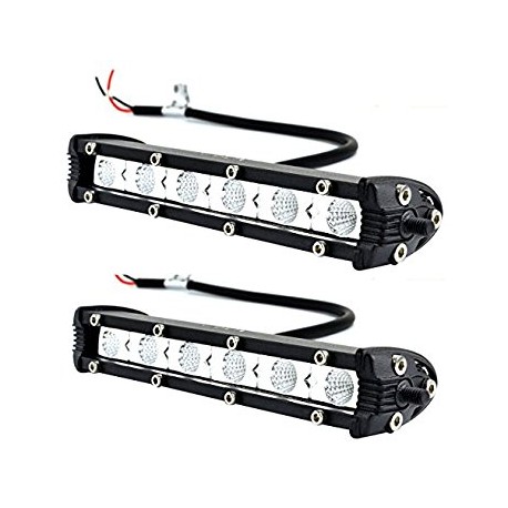 Slim Cree Led 6"LED Lights Bars 18 watts pair