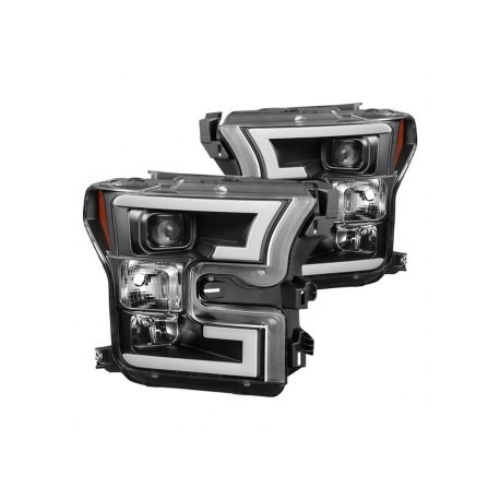 2015-2017 Ford F 150 black u bar Halo projector headlights