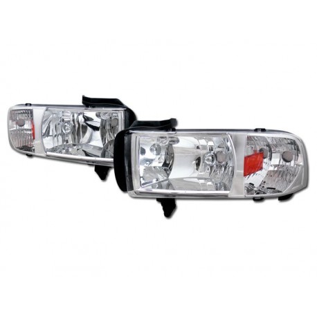 Dodge Ram 1994-2001 chrome Housing Headlights 1pc set