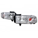 Dodge Ram 1994-2001 chrome Housing Headlights 1pc set