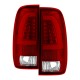 1997-2003 ford f150 led c bar halo red 99-07 f250/350/450 taillights