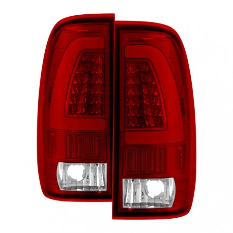 1997-2003 ford f150 led c bar halo red 99-07 f250/350/450 taillights