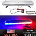 emergency led cobb light bar red blue with switch