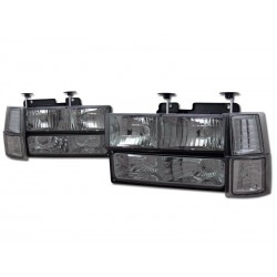 chevy c-10 1994-1998 tahoe suburban combo smoke headlights