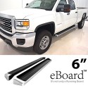 6" E Board Side  Steps  2007-2017 GMC Sierra  Crew cab polish