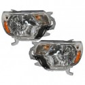 2012 2015 FITS Toyota Tacoma OE style chrome amber headlights set