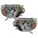 2012 2015 Toyota Tacoma OE style chrome amber headlights set