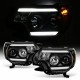 2014-2017 Toyota Tundra  Black c bar halo projector headlights