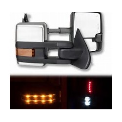 2015 Look Chevy Silverado 2007-2013 power heated Towing mirrors with led turn signal front and back