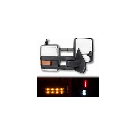 2015 Look Chevy Silverado 2007-2013 power heated Towing mirrors with led turn signal front and back