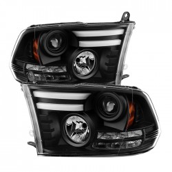 Dodge Ram 2009-2016 1500/2500/3500 Black ccfl projector headlights