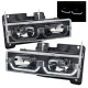 1988-1998 Chevy c-10 Tahoe Gmc Yukon u bar drl black headlights