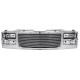1994-1998 Gmc c-10 yukon suburban  combo headlights grille with 4mm billet aliminum grile