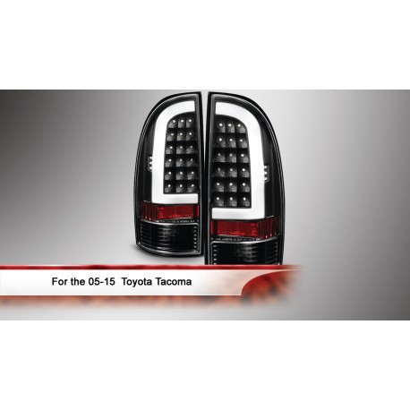 2005-2015 Toyota Tacoma black c bar led taillights