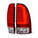 2005-2015 fits Toyota Tacoma Led C bar red clear  taillights