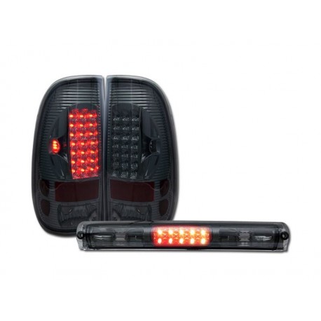 1997-2003 ford f150 led smoke  99-07 f250/350/450 taillights and third brake lights