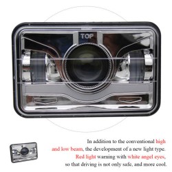 4x6 Drl Projector Headlights replacement h4 plug high low