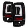 LED C BAR BLACK TAILLIGHTS 2000-2006 CHEVY TAHOE SUBURBAN GMC YUKON